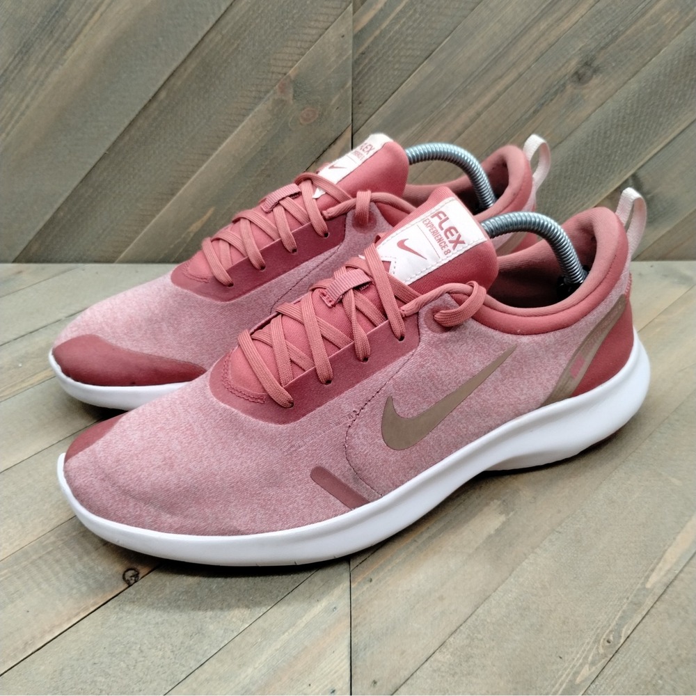Nike Flex Experience Run 8 Running Shoes Womens Size‎ 11 Light Redwood Pink